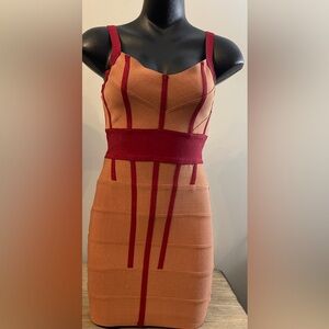 Wmn’s Wow Couture Bandage Fitted Dress, Size Small